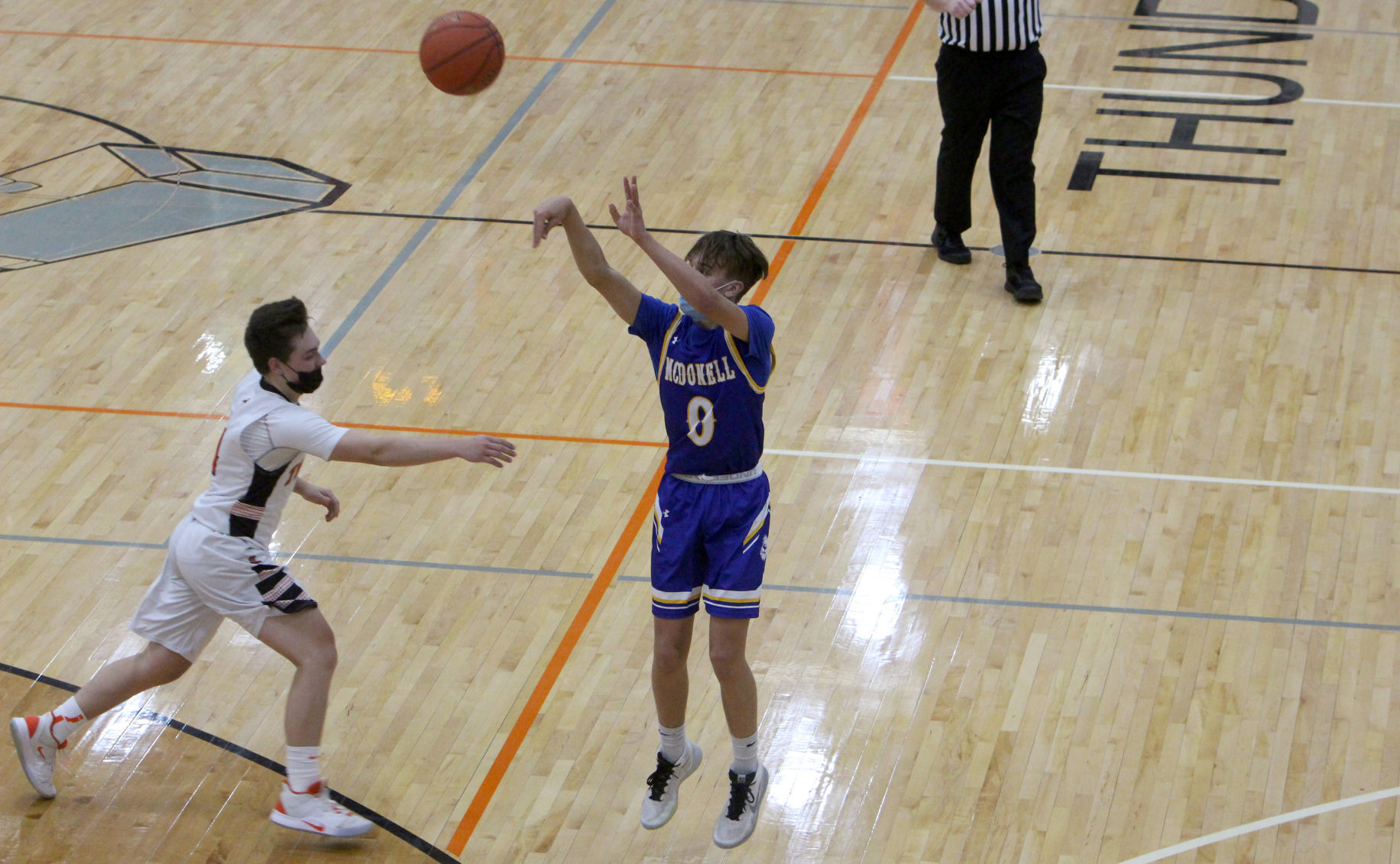 McDonell boys basketball at Osseo-Fairchild 1-11-21